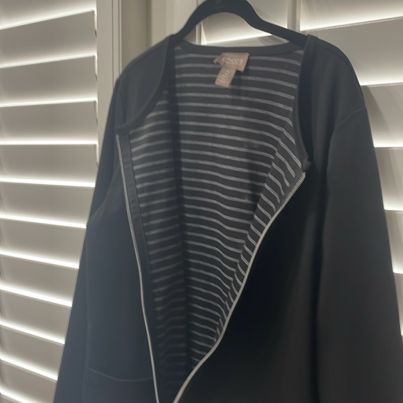 Black Chicos Size 2 (12/14)  long sleeve jacket - Picture 6 of 7